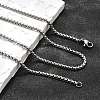 Tarnish Resistant 304 Stainless Steel Box Chain Necklaces X-NJEW-P244-01P-4