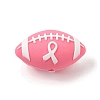 Breast Cancer Awareness Pink Ribbon Theme Silicone Beads SL-CBA6E7F-01A-1