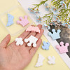 18Pcs 9 Style Food Grade Eco-Friendly Silicone Beads SIL-CA0002-04-4