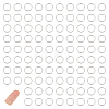 150Pcs 925 Sterling Silver Open Jump Rings STER-UN0001-01-1