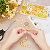 375Pcs 15 Color Spray Painted Crackle Glass Beads DIY-PH0003-88-WH-6