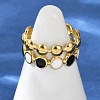 304 Stainless Steel Adjustable Cuff Rings RJEW-Q015-01G-B-4