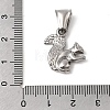 Animal Theme 304 Stainless Steel Pendants STAS-B167-27D-P-3