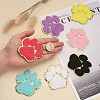 28Pcs 7 Colors Towel Embroidery Style Cloth Self-Adhesive/Sew on Patches DIY-CA0004-87-4