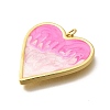 Brass Enamel Pendants KK-Q043-30G-01-2