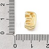 Brass Micro Pave Clear Cubic Zirconia Initial Spacer Bars KK-E802-34G-E-3
