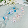 Polyester Embroidery Lace Sewing Ornaments DIY-WH2031-077B-02-6