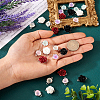 28Pcs 7 Styles Flower Resin Connector Charms RESI-TA0002-11-6