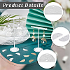 36Pcs 2 Colors Brass Semi Circle Links Connectors KK-BBC0028-36-6