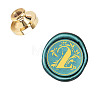 Wax Seal Brass Stamp Head AJEW-WH0130-872-2