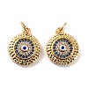 Brass Micro Pave Cubic Zirconia Pendants ZIRC-P092-010G-01-RS-2