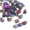 10Pcs Electroplate Transparent Glass Beads EGLA-WH0001-06C-1