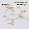 Vintage 304 Stainless Steel Charm Bracelets for Women FZ6029-2-1