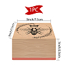 1Pc Beechwood Stamps & 1Pc Resin Stamp Sheet DIY-CP0007-96H-2