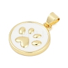 Brass Enamel Pendants KK-G522-45G-03-3