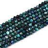 Natural Chrysocolla and Lapis Lazuli Beads Strands G-T143-15-4