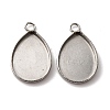 304 Stainless Steel Pendant Cabochon Settings STAS-D379-08A-P-1
