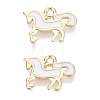 Alloy Enamel Pendants ENAM-N069-12KCG-01-1