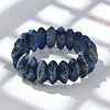 Bicone Natural Lapis Lazuli Beads Stretch Bracelets for Women Men BJEW-C097-05G-2