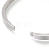 Non-Tarnish 304 Stainless Steel Bangles STAS-I169-03C-P-2