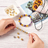 Craftdady 30 Pcs 2 Colors Brass Beads RB-CD0001-02-14