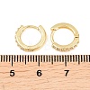 Brass Cubic Zirconia Hoop Earrings EJEW-A156-13A-G-5