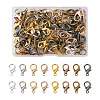 Beadthoven 120Pcs 8 Colors Zinc Alloy Lobster Claw Clasps FIND-BT0001-22-13