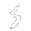Evil Eye Plastic Link Chain Necklace NJEW-H169-03P-01-1