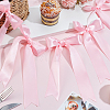 3Pcs 3 Styles Polyester Bowknot Hanging Banner OFST-ME0001-03-5