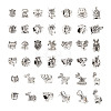 Kissitty 38pcs 19 style Tibetan Style Alloy European Beads FIND-KS0001-21-2