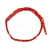 Electroplate Glass Beads Strands GLAA-B023-01A-14-2