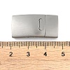 Tarnish Resistant 316 Stainless Steel Magnetic Clasps with Glue-in Ends STAS-Q211-45-01-3