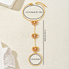 Brass Pave Clear Cubic Zirconia Hollow Fan Hand Chain Ring Bracelets with Imitation Pearl for Women EH6679-2