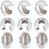 260Pcs 304 Stainless Steel Crimp Beads Covers STAS-CN0001-65-1