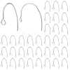 DICOSMETIC 200Pcs 304 Stainless Steel Earring Hooks STAS-DC0007-08-1