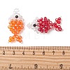 AB Color Plated Glass Pendants PALLOY-MZ01330-3