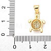 Brass Micro Pave Cubic Zirconia Pendants KK-S511-04F-G-3