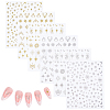 12Pcs 6 Styles Nail Art Stickers Decals FIND-SP0004-60-7