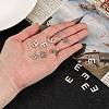Tarnish Resistant 304 Stainless Steel Letter Charms STAS-O072-E-4