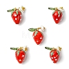 5Pcs Handmade Lampwork Pendants PALLOY-YW00108-04A-1