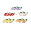 Alloy Enamel Pendants ENAM-O048-04KCG-1
