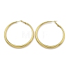 202 Stainless Steel Huggie Hoop Earrings with 304 Stainless Steel Pins for Women EJEW-M253-01C-G-1