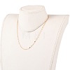 Brass Dapped Cable Chain Necklaces NJEW-JN03160-4