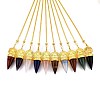Natural & Synthetic Mixed Gemstone Cone Dowsing Pendulums G-T142-40-1