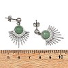 Natural Gemstone Stud Dangle Earrings EJEW-JE07269-02-5