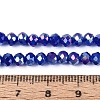 Baking Electroplate Glass Beads Strands DGLA-A039-J4mm-B25-4