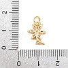 Brass Micro Pave Colorful Cubic Zirconia Charms KK-E798-02B-G-3