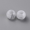 Acrylic European Beads OACR-WH0028-18B-1