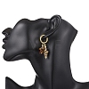 Brass Shell Shape Hoop Earrings EJEW-JE06747-02-2