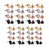 32Pcs 8 Styles PVD Vacuum Plating 304 Stainless Steel Stud Earring Findings STAS-SZ0001-39-1